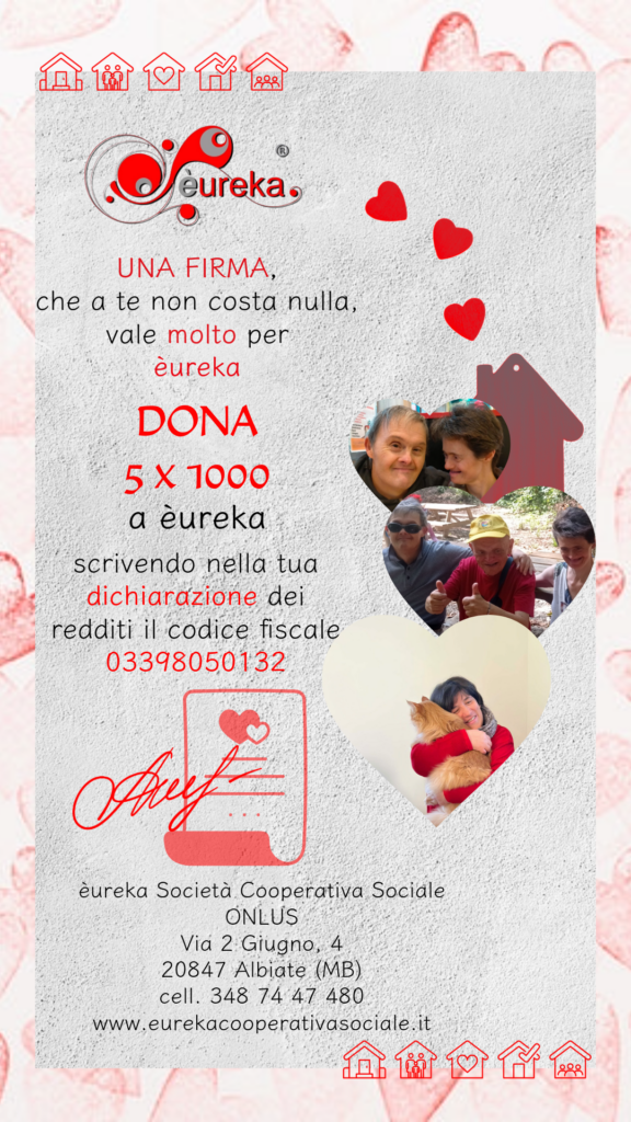 popup dona 5 x 1000 eureka società cooperativa sociale